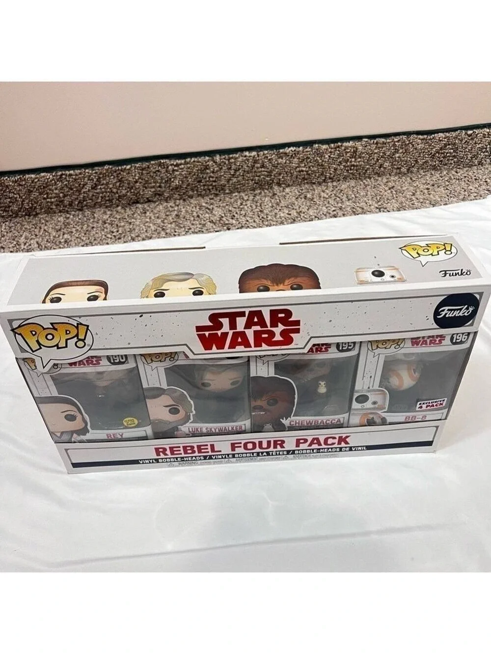 Funko Pop! Vinyl: Star Wars - TLJ-4 Pack- Good Guys